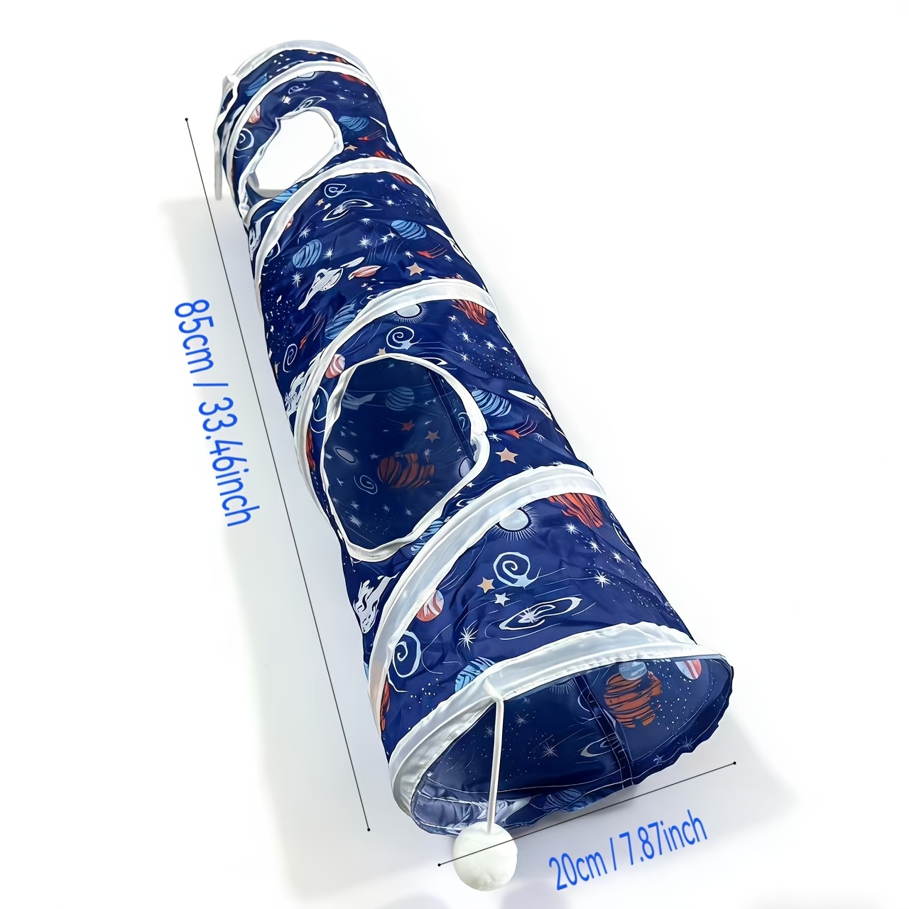 Cat Tunnel Toy - อุโมงค์พับได้แบบพกพาสำหรับแมว กระต่าย แฮมสเตอร์ ช่องฝึกซ้อม ของเล่นแฮมสเตอร์ อุปกรณ์เสริมสำหรับแฮมสเตอร์ขนาดเล็ก