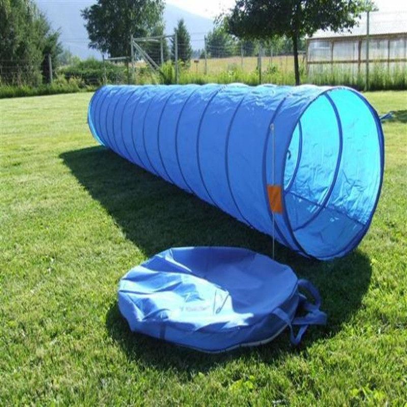 Cat Tunnel Toy - สุนัข Agility อุปกรณ์การฝึกอบรมอุปสรรคสัตว์เลี้ยงการฝึกอบรมอุโมงค์ Interactive เกมกลางแจ้งรันเวย์ Oxford