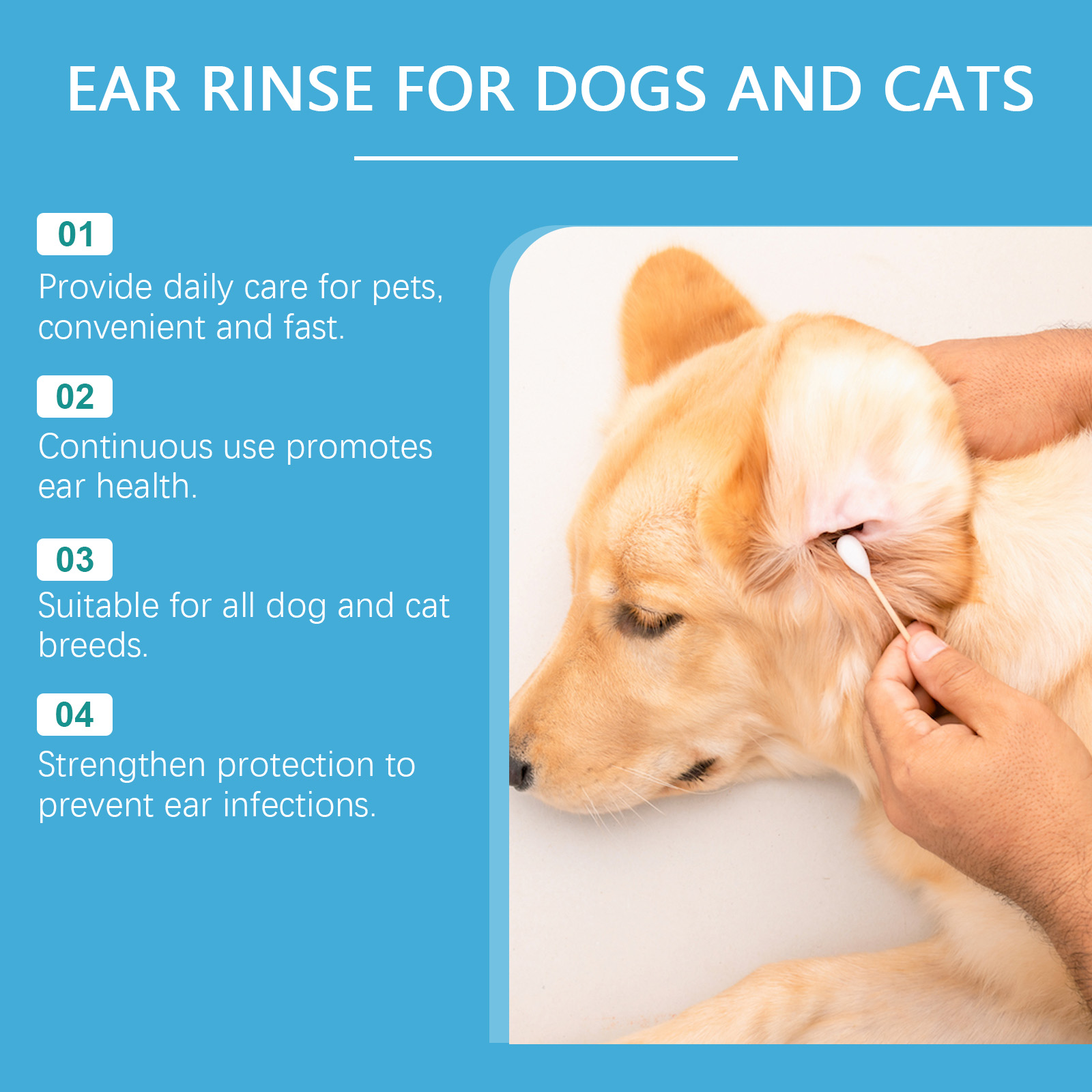 น้ำยาทำความสะอาดหูสำหรับสุนัขแ - Pet Ear Cleaner บทวิจารณ์และราคา