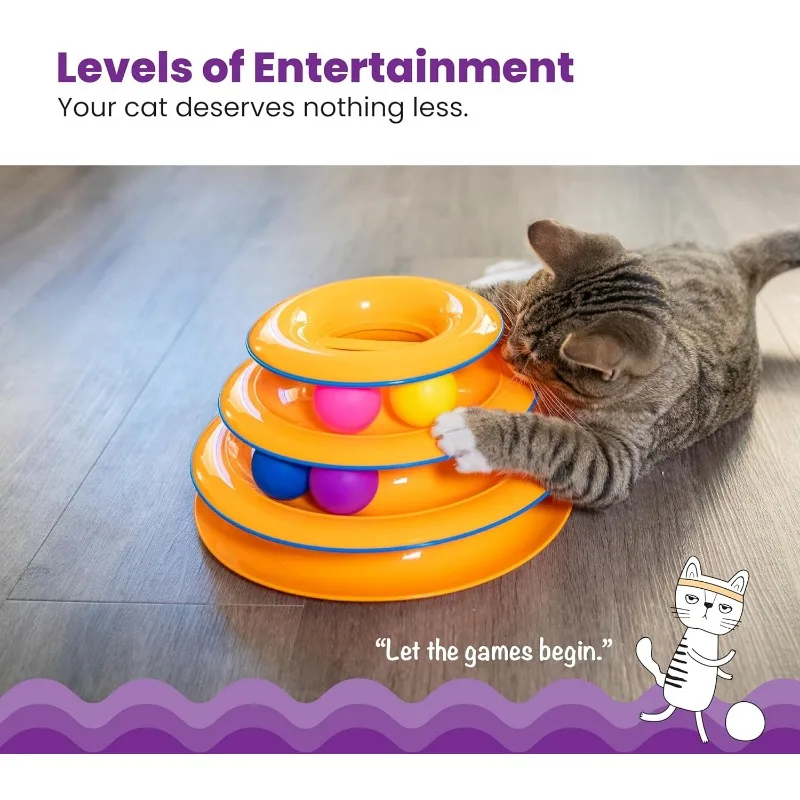 แท่นฝึกสัตว์เลี้ยงแบบหมุนได้สี - Cat Tunnel Toy บทวิจารณ์และราคา