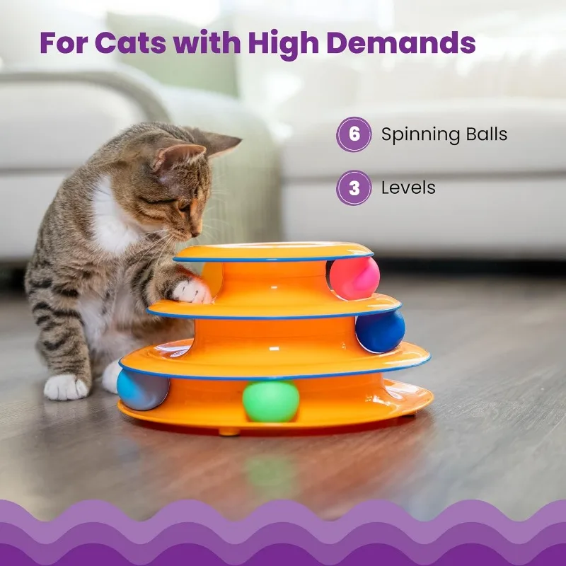 แท่นฝึกสัตว์เลี้ยงแบบหมุนได้สี - Cat Tunnel Toy บทวิจารณ์และราคา