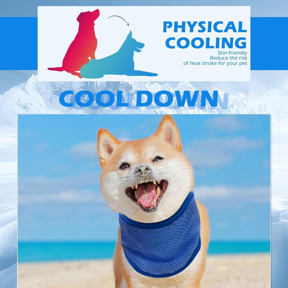 ผ้าพันคอระบายความร้อนสำหรับสุน - Dog Bandana Scarf บทวิจารณ์และราคา