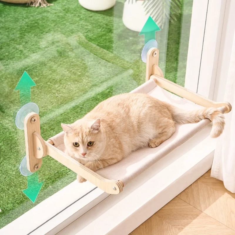 ที่นั่งแมวติดหน้าต่างพร้อมโครง - Cat Window Perch บทวิจารณ์และราคา