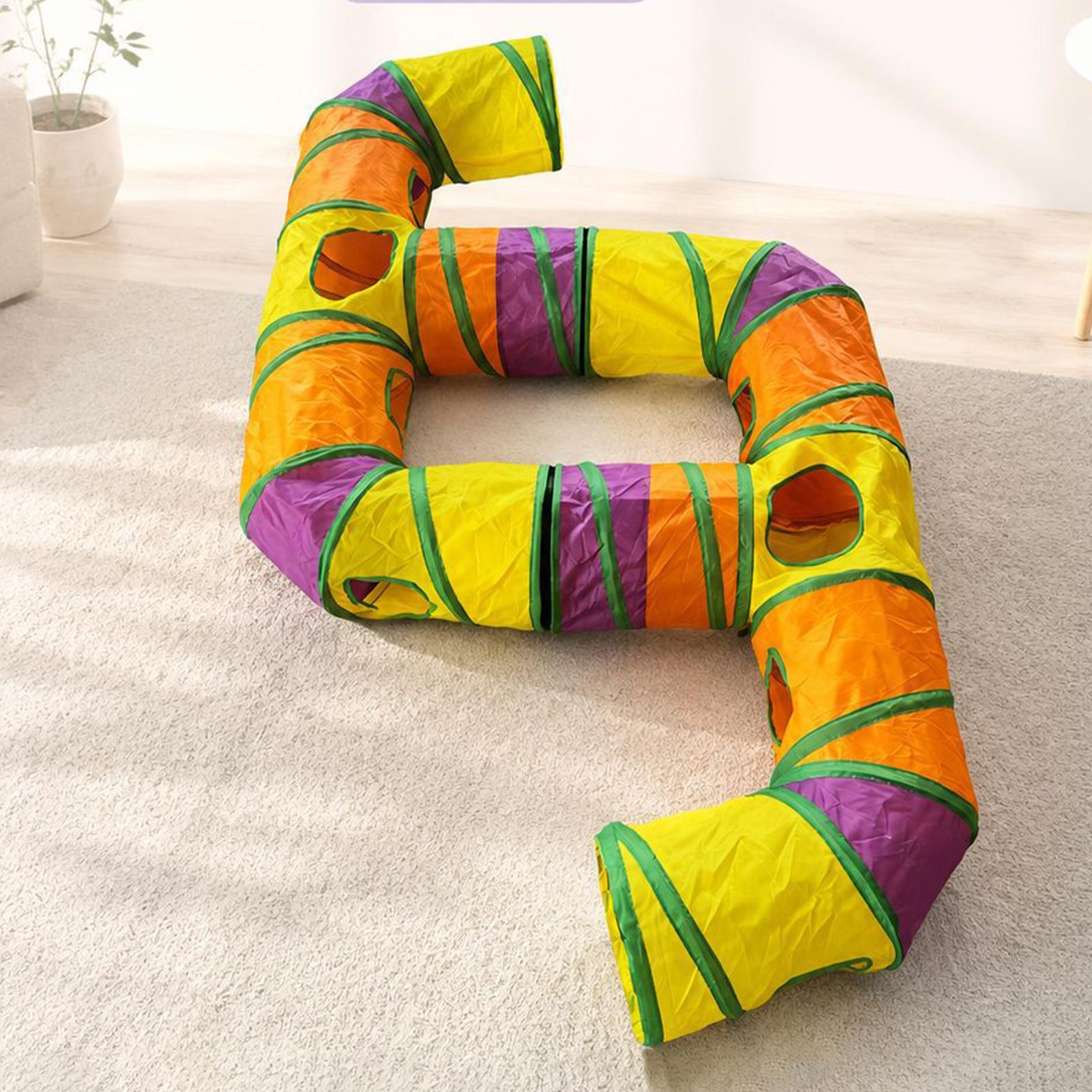 อุโมงค์แมวสีรุ้ง ของเล่นตกแต่ง - Cat Tunnel Toy บทวิจารณ์และราคา