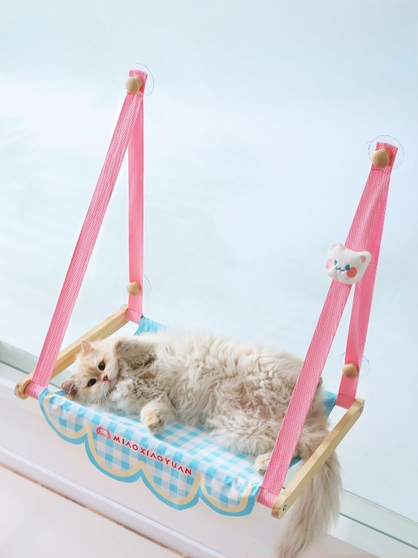 เปลแมวน่ารักสีชมพูติดหน้าต่างแ - Cat Window Perch บทวิจารณ์และราคา