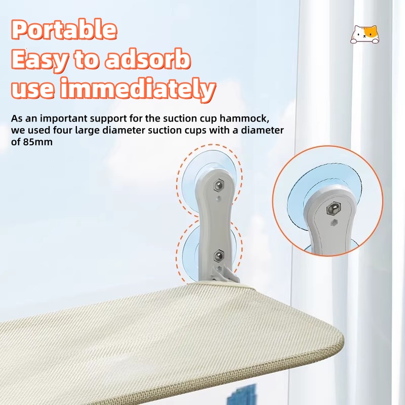 ที่นอนแมวแบบติดหน้าต่างพร้อมถ้ - Cat Window Perch บทวิจารณ์และราคา