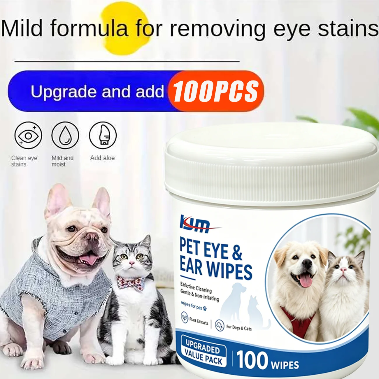 ผ้าเช็ดทำความสะอาดดวงตาและหูสำ - Pet Ear Cleaner บทวิจารณ์และราคา