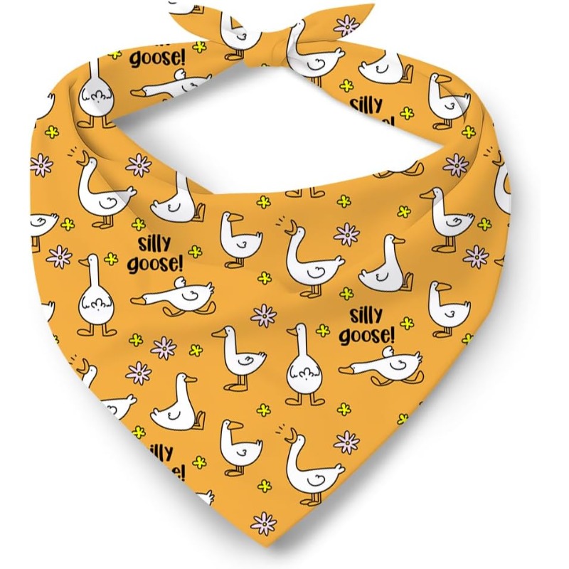 ผ้าพันคอสุนัขลายห่านน่ารัก เหม - Dog Bandana Scarf บทวิจารณ์และราคา