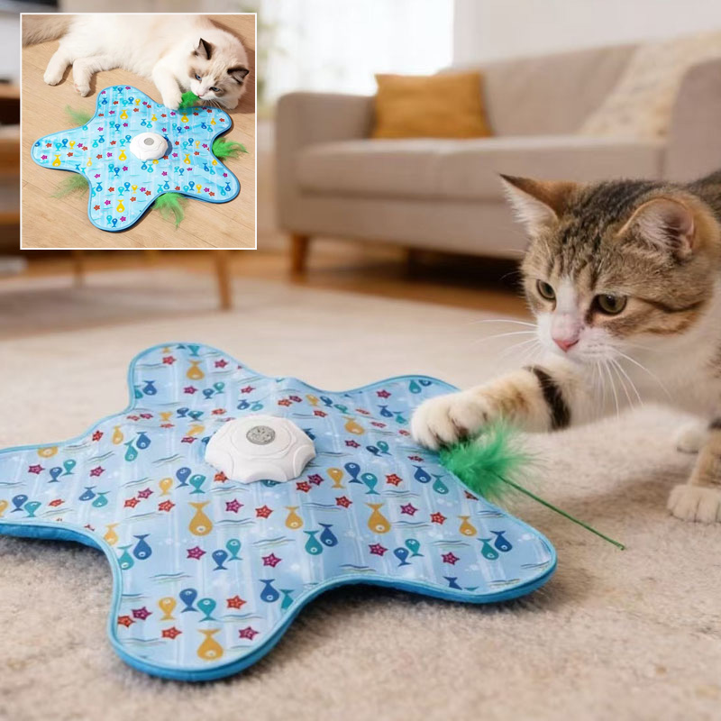 ของเล่นแมวแบบแท่งไฟฟ้าหมุนได้อ - Cat Tunnel Toy บทวิจารณ์และราคา