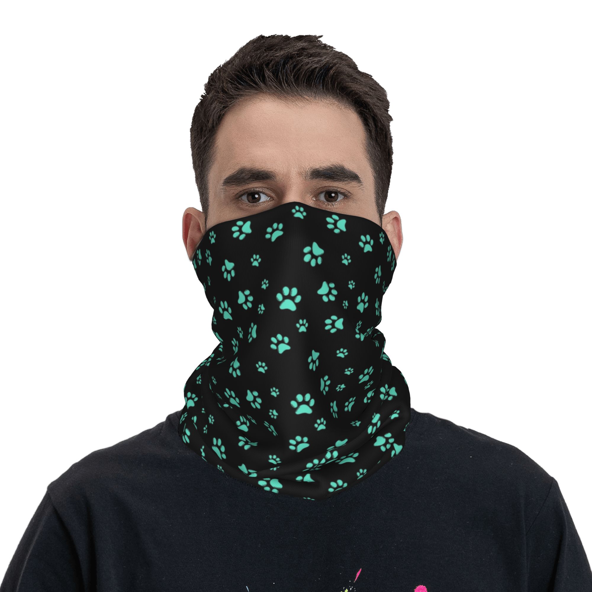 ผ้าพันคอ/ผ้าคลุมหน้าลายอุ้งเท้ - Dog Bandana Scarf บทวิจารณ์และราคา