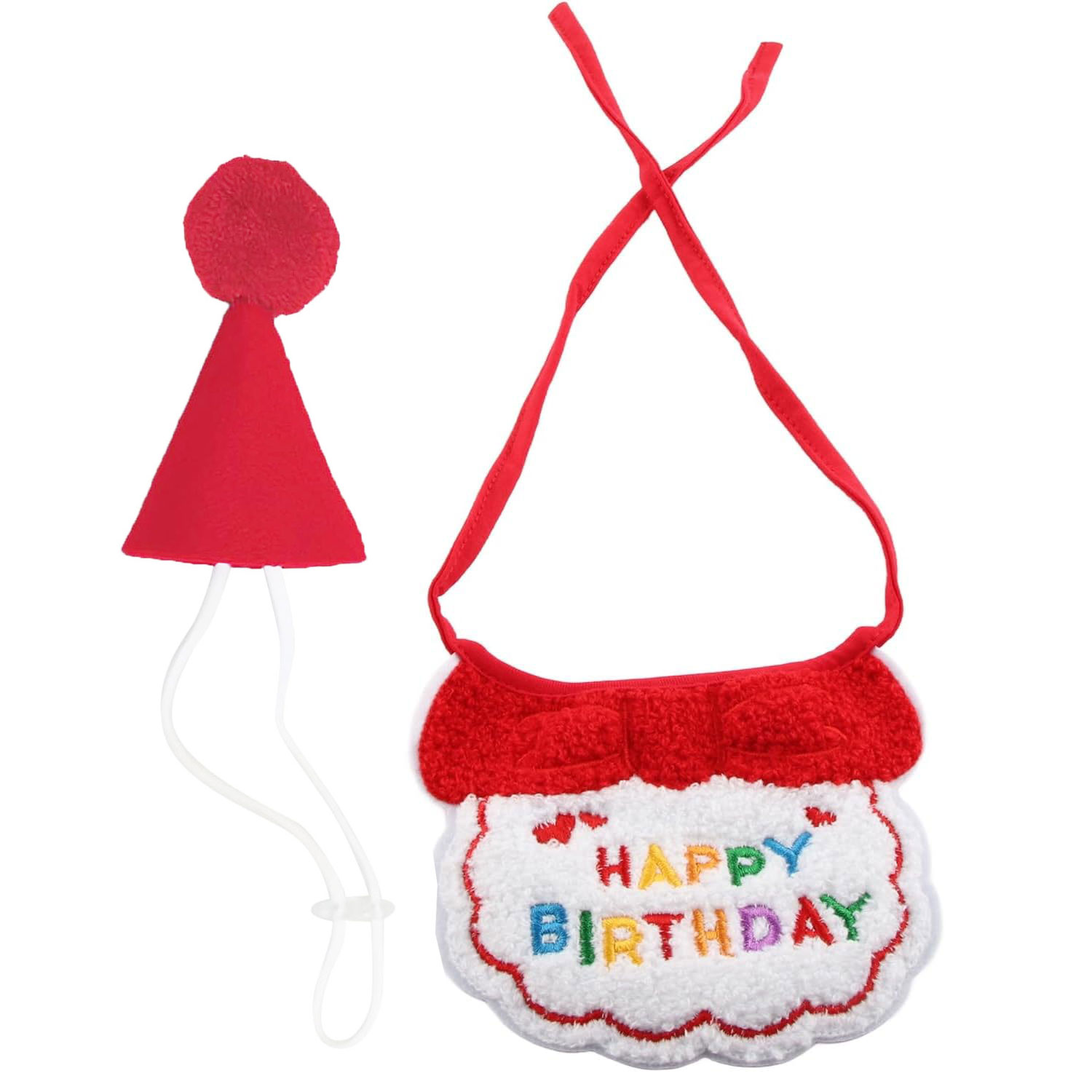 ชุดผ้าพันคอและหมวกวันเกิดสำหรั - Dog Bandana Scarf บทวิจารณ์และราคา